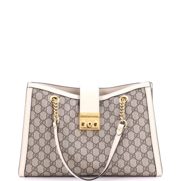 Gucci Padlock Chain Tote Gg Coated