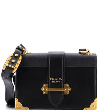 Prada Cahier Crossbody Bag Leather And