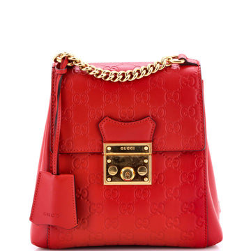 Padlock Backpack Guccissima Leather Mini