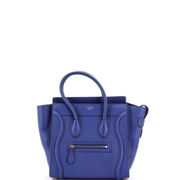 Celine Luggage Bag Grainy Leather Micro