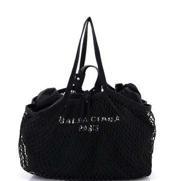 Balenciaga 24/7 Drawstring Tote Mesh And