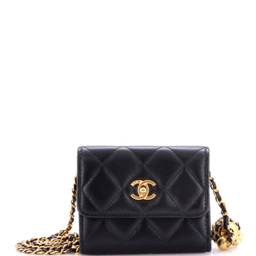 Chanel Pearl Crush Card Holder With