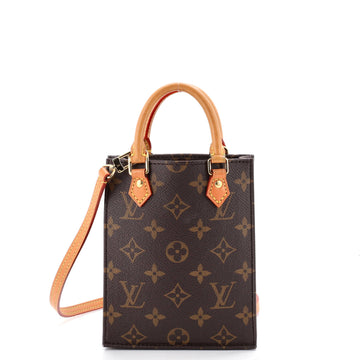 Louis Vuitton Petit Sac Plat Bag Canvas