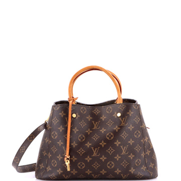 Louis Vuitton Montaigne Handbag Canvas
