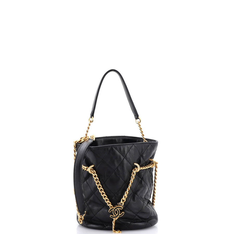 Chanel Pending Cc Drawstring Bucket Bag
