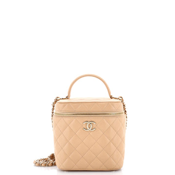 Chanel Cc Top Handle Vanity Case With