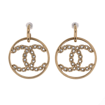 Chanel High Society Cc Dangle Hoop