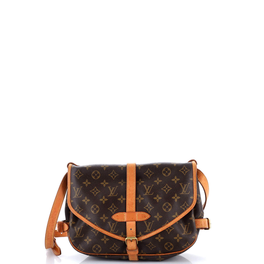 Louis Vuitton Saumur Handbag Canvas 30