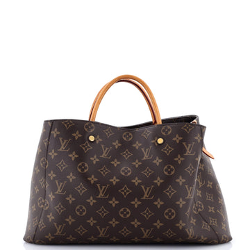 Louis Vuitton Montaigne Handbag Canvas