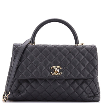 Chanel Coco Top Handle Bag Quilted