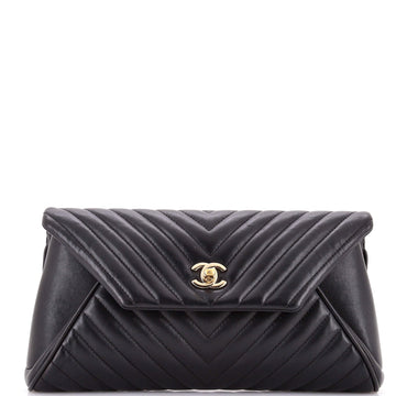 Chanel Fold Up Again Clutch Chevron