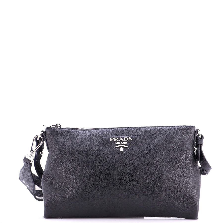 Prada Dual Strap Flat Crossbody Bag