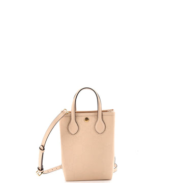 Gucci Vertical Tote Gg Embossed Leather