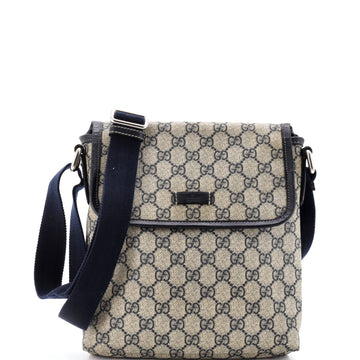 Gucci Flap Messenger Gg Coated Canvas