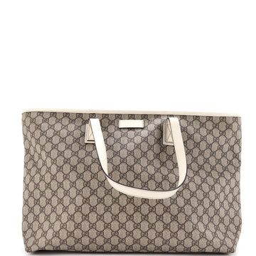 Gucci Plus Tote Gg Coated Canvas With