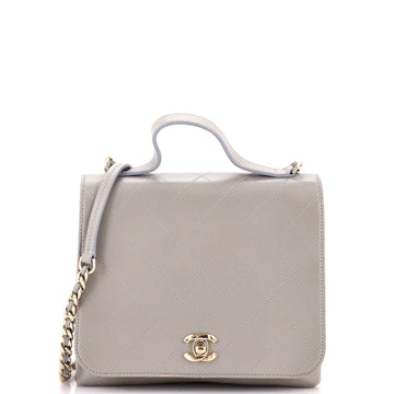 Chanel Cc Double Pocket Top Handle Bag