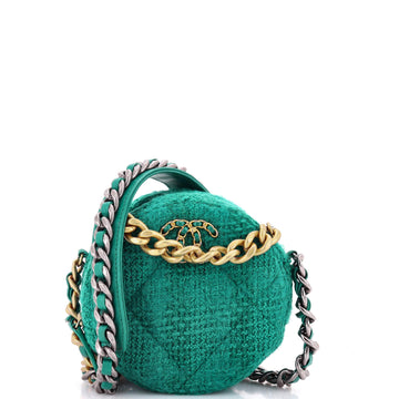 Chanel 19 Round Clutch With Chain And