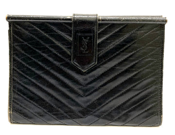 Yves Saint Laurent Clutch Bag Black Ysl