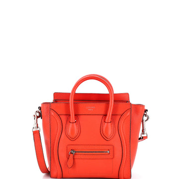 Celine Luggage Bag Smooth Leather Nano