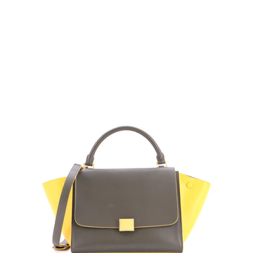 Celine Bicolor Trapeze Bag Leather Small