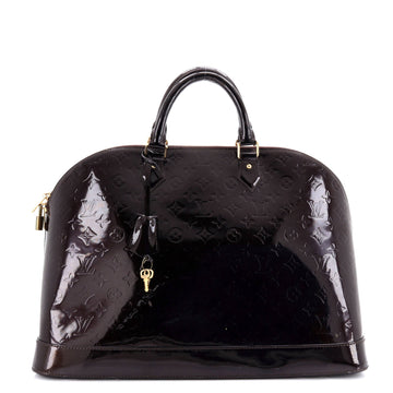 Louis Vuitton Alma Handbag Vernis Xl