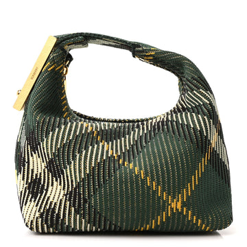 Burberry Canvas Knitted Check Mini Peg