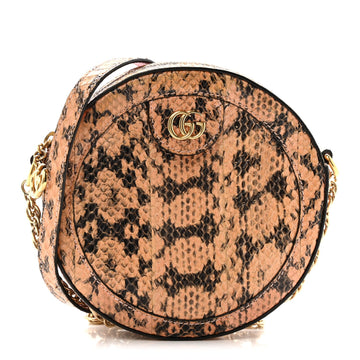 Gucci Snakeskin Gg Ophidia Round