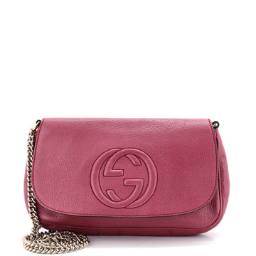 Gucci Soho Chain Crossbody Bag Leather