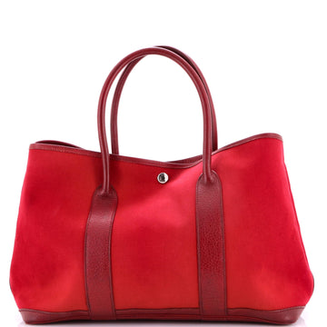 Hermes Garden Party Tote Toile And