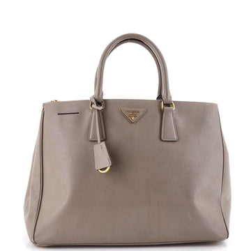 Prada Double Zip Lux Tote Saffiano