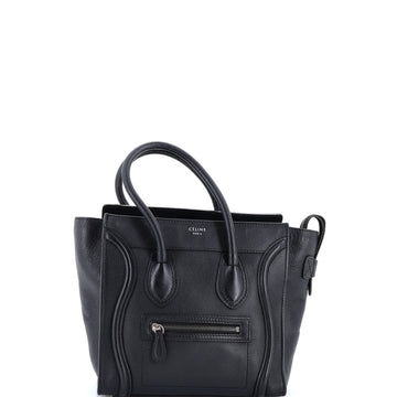 Celine Luggage Bag Grainy Leather Micro