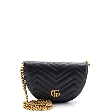 Gucci Gg Marmont Half Moon Flap