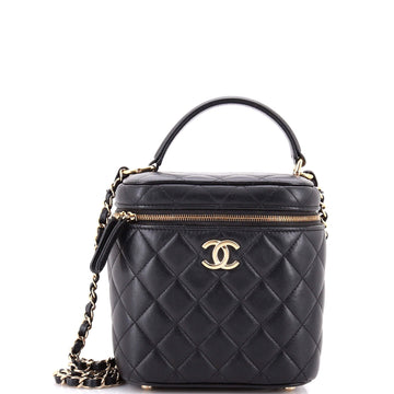 Chanel Cc Top Handle Vanity Case With