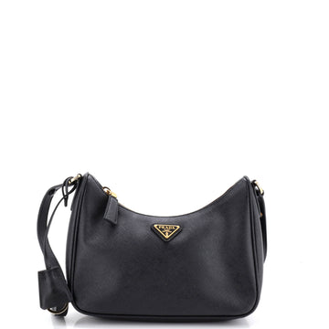 Prada Adjustable Handle Zip Hobo