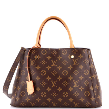 Louis Vuitton Montaigne Handbag Canvas