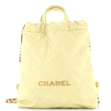 Chanel 22 Chain Backpack Quilted