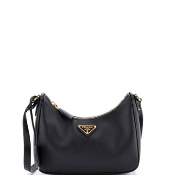 Prada Re-Edition Hobo Saffiano Leather