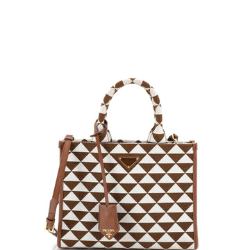 Prada Symbole Shopper Tote Jacquard