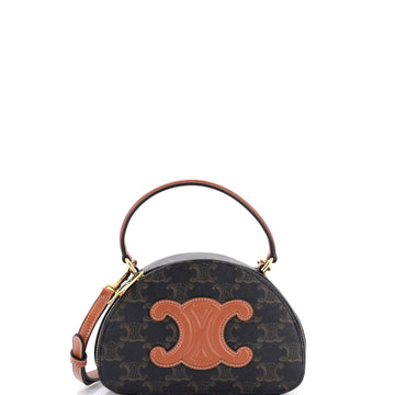 Celine Half Moon Case Triomphe Coated