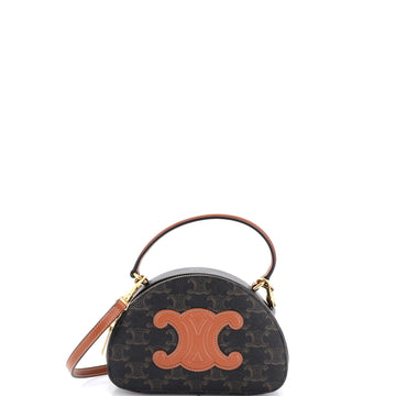 Celine Half Moon Case Triomphe Coated