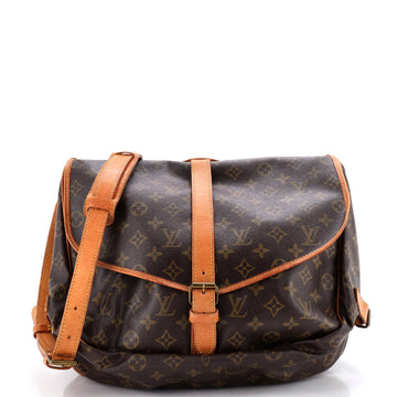 Louis Vuitton Saumur Handbag Canvas 35