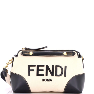 Fendi Logo By The Way Satchel Canvas And