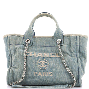 Chanel Deauville Nm Tote Denim Small