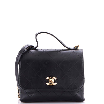 Chanel Cc Double Pocket Top Handle Bag