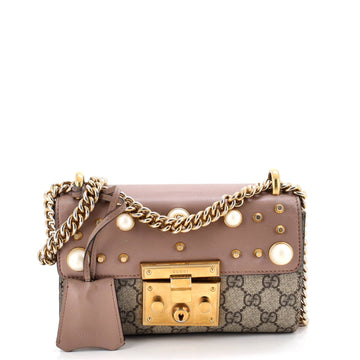 Gucci Pearly Padlock Shoulder Bag Gg