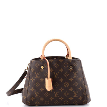 Louis Vuitton Montaigne Handbag Canvas