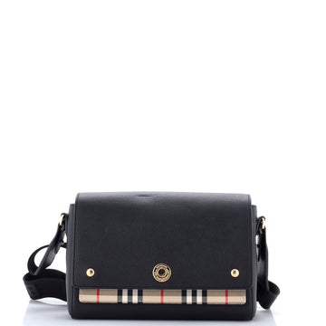 Burberry Note Crossbody Bag Leather With