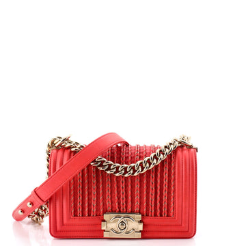 Chanel Boy Flap Bag Braided Woven