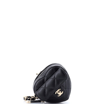 Chanel Cc In Love Heart Chain Necklace