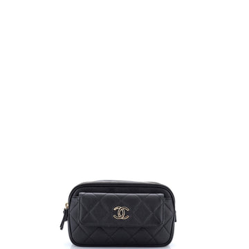 Chanel In & Out Belt Bag Quilted Caviar